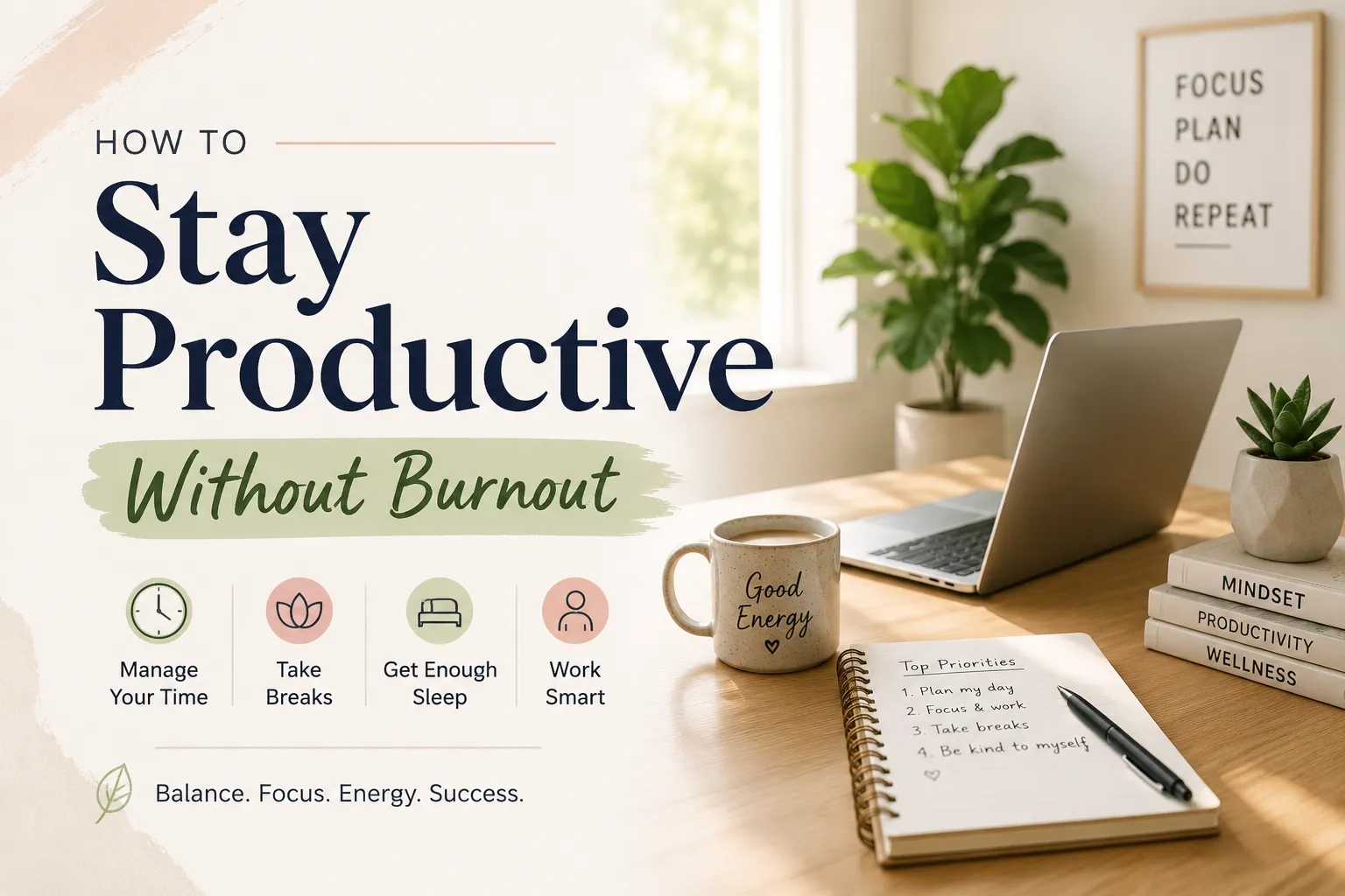 How to Stay Productive Without Feeling Exhausted